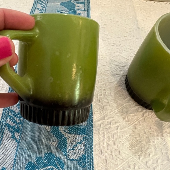 Vintage Anchor Hocking Fire King Ware coffee cups Made in USA  Set of 3 - Picture 9 of 13